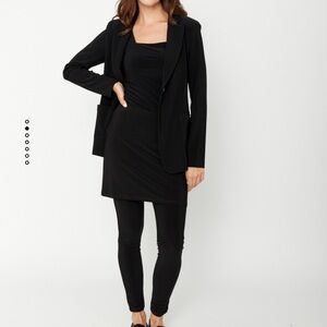 Sz 8 (10) ⭐️🇨🇦NWT Frank Lyman 1 Piece Black Skirted Legging. Fits Sz 8-10